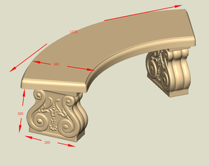 Moule de jardin en béton pour banc de texture <span class=keywords><strong>bois</strong></span> <span class=keywords><strong>avec</strong></span> jambe en forme de baril - Product Image 4