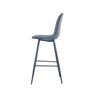 Italien meubles de barre En Métal De Conception Simple Base de Loisirs En Cuir PU Haute Chaise de bar Tabouret De Bar <span class=keywords><strong>Sans</strong></span> Accoudoirs - Product Image 3