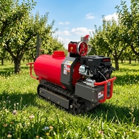 Pulvérisateur agricole télécommandé sur chenilles autopropulsé UCARRY, largeur de travail 45 cm, pour vergers et vignobles