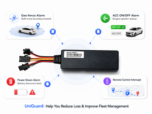 สวิตช์ตัดสัญญาณอิมโมบิไลเซอร์สำหรับรถยนต์ ระบบจัดการยานพาหนะ GPS Tracker UM552 ตรวจจับการจุดระเบิด ACC ระบบเตือนการงัดแงะ ระบบเตือนความเร็วเกินกำหนด - Product Image 4