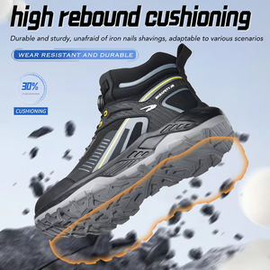 Nouvelles bottes de sécurité pour hommes et femmes, hautes, anti-écrasement, anti-perforation, <span class=keywords><strong>chaussures</strong></span> de travail, bottes de sécurité, <span class=keywords><strong>chaussures</strong></span> de sécurité à embout en acier - Product Image 4