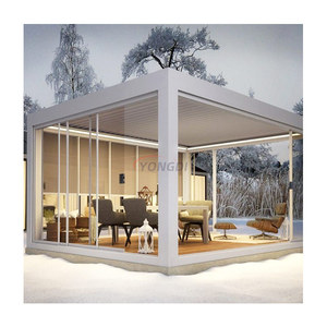 Guangdong pergola acero inoxidable motorisé patio couverture réglable toit aveugle <span class=keywords><strong>louvre</strong></span> pergola salle pour mariage - Product Image 1