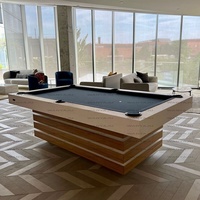 Mesa de Billar Profesional de Lujo para Interiores, de Madera de Pizarra, de 7-9 pies, Personalizada, con 3 1/8 bolas, de Uso Comercial, con Cuero Auténtico