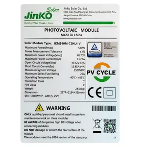 แผงโซลาร์เซลล์แบบ Half Cell N-Type ขนาด 585W 600W 610W 620W สำหรับโซลาร์เซลล์ ประสิทธิภาพ 23.22% กรอบสีเงิน/ดำ - Product Image 4