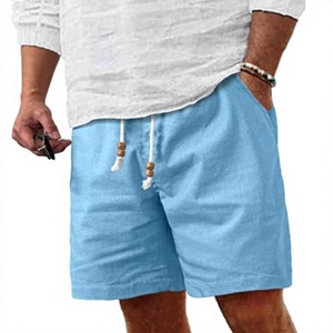 Pantalones Cortos Personalizados para Hombre con Logotipo Frontal, 100% Algodón Satinado, Transpirables, Cintura Media Elástica, Venta al Por Mayor, Todas las Tallas y Colores - Product Image 1