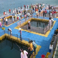 Ponton flottant marin en HDPE résistant aux UV 500x500x400mm pour l'amarrage de bateaux en lac, rivière, mer et les loisirs nautiques, marque Botai