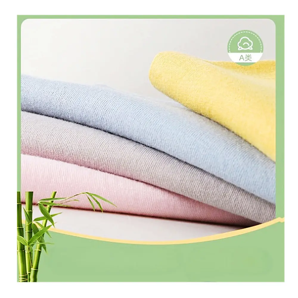 All'ingrosso maglia personalizzata 95 in fibra di viscosa di bambù 5 Spandex materiale elastico tessuto singolo Jersey per vestiti per bambini
