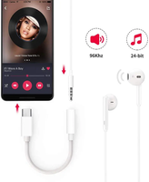 Kabel adapter Typ C Stecker auf 3,5mm Buchse Buchse Audio Aux Kabel USB C auf 3,5mm Kopfhörer Kopfhörer adapter für Samsung für Huawei