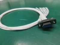 Conector Rectangular Mini de 15 Pines Serie J30J-15TJL, Arnés de Cables de Acero Inoxidable y Cobre, Conector Macho Chapado en Oro, Energía Aeroespacial 230V 3A