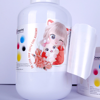 Étiquette cosmétique adhésive multicouche imperméable, autocollant double face imprimé pour livret, étiquette de bouteille, bière, boissons énergisantes