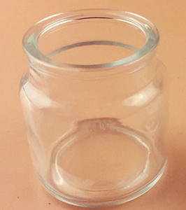 Modern Simplicity Frosted clear Glass Candle Jar and Holders With <b>Lid</b> and Customer Logo for Candle Making - Product Image 6