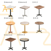 Mobilier simple rétro industriel pour magasin de café et desserts sièges en bois table à manger tables et chaises bon marché pour restaurant