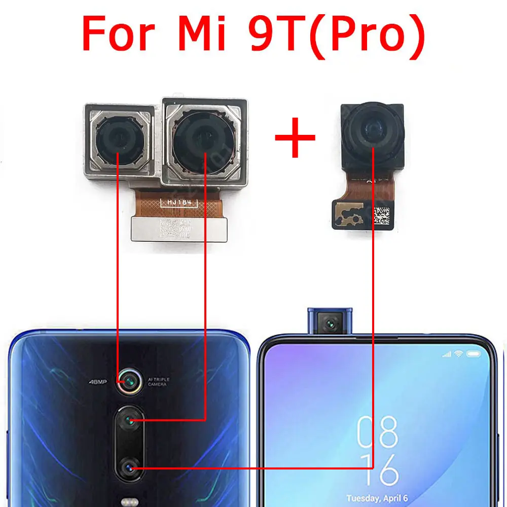 Module de caméra avant, arrière et principale, avec câble flexible, pièce de rechange pour Xiaomi c Redmi K20 Pro,