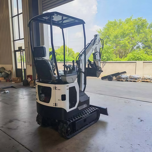 Spedizione gratuita cingolato Micro scavatore completamente idraulico agricoltura escavatore Mini scavatore 1 tonnellata forte potenza Diesel piccolo Bagger - Product Image 3