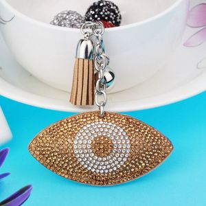 Thời Trang Pha Lê Rhinestone Mắt Ác Keychain Bling Sequin Móc Chìa Khóa Quyến Rũ Fatima Móc Chìa Khóa Túi Mặt Dây Chuyền Mắt Ác Đồ Trang Sức Vòng Chìa Khóa - Product Image 3