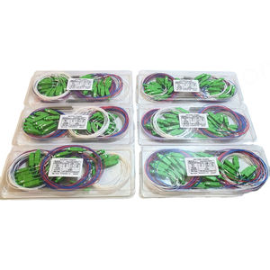 10 unids/lote CaiLI SC/APC fibra óptica FBT divisor 1x2 0,9mm SC APC conector 1M longitud acoplador desequilibrado para cable de conexión de fibra - Product Image 1