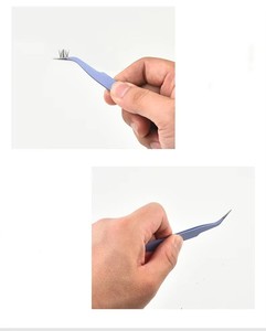Pinza para Cejas de Acero Inoxidable de Marca Privada, Pinza para Pestañas con Punta Inclinada, Herramienta para Extensión de Pestañas - Product Image 6