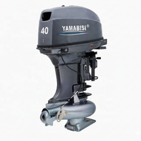 Motores fueraborda Jet, motor fueraborda de 40 HP, eje corto, 40 HP, Power Tilt, arranque eléctrico, Yamabisi, motores fueraborda de 2 tiempos