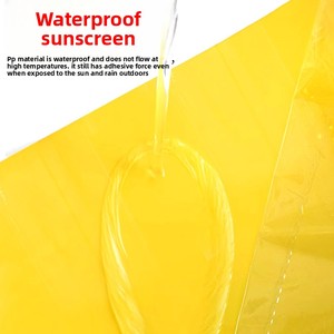 เทปกาวสองหน้าสีเหลืองน้ำเงินดำสำหรับดักจับแมลง แมลงวัน แมลงสามง่าม อุปกรณ์ดักจับแมลงอเนกประสงค์สำหรับทำสวน - Product Image 4