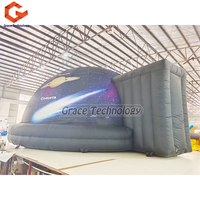 Portable extérieur Mobile Projection dôme tente gonflables planétarium ballon arc parties comprend Air danseur ventilateur accessoire