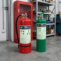 Équipements et accessoires de lutte contre l’incendie, extincteur à CO2 vide, bouteille de gaz en acier au carbone rouge, temps