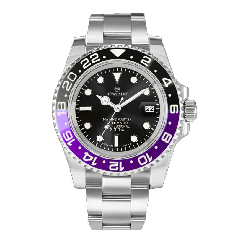 Custom Luxury 10 Atm Diver Business impermeable moda acero inoxidable con relojes mecánicos