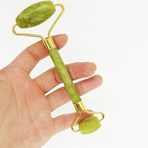 Rouleau de massage facial en cristal de quartz rose et de jade vert, vente en gros, produit phare - Product Image 3