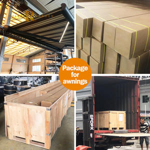 Auvent rétractable d'extérieur en aluminium, avec bras de <span class=keywords><strong>manivelle</strong></span> pliable <span class=keywords><strong>électrique</strong></span>, auvent coulissant, cassette complète, auvent rétractable - Product Image 6