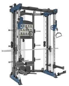 Hoge Kwaliteit Multistation Smith Machine Verstelbare Katrol Kabel Station Fitness Apparatuur Voor Gym En Thuis