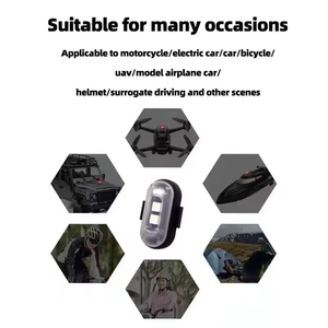 RGB Mini Máy bay nhấp nháy ánh sáng không dây <span class=keywords><strong>7</strong></span> màu <span class=keywords><strong>USB</strong></span> <span class=keywords><strong>LED</strong></span> cảnh báo đèn flash cho ô tô xe đạp xe máy phía sau đuôi bay không người lái mới - Product Image 4