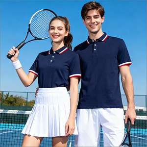 Chemises à manches courtes en coton tricoté pour hommes TOOHOO CUSTOM OEM, 220g, décontractées, sportives, couleur contrastée, élastiques, respirantes, séchage rapide, personnalisées - Product Image 1