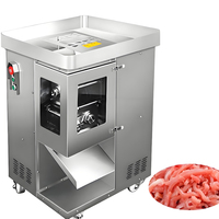 Trancheuse à viande électrique professionnelle en acier inoxydable pour viande congelée et cuite, idéale pour le bacon, le jambon et le bœuf