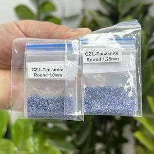 Fabricante de piedras preciosas sueltas, gemas sintéticas, circón, tanzanita ligera, corte brillante redondo, piedra Cz, Zirconia cúbica - Product Image 4