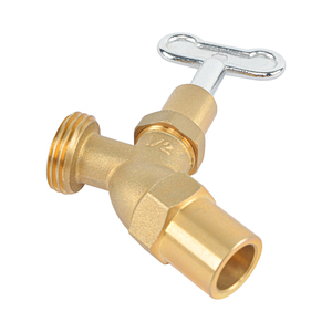 Robinet de jardin en laiton LF avec <span class=keywords><strong>clé</strong></span>, robinet d'arrêt <span class=keywords><strong>pour</strong></span> tuyaux d'arrosage extérieurs - Product Image 4