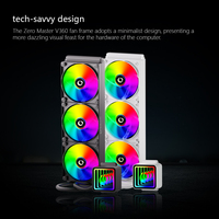 Refroidisseur liquide pour processeur Zeromaster 360 mm ARGB AIO, radiateur de refroidissement par eau PWM RGB pour Intel AMD, fabricant OEM