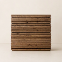Commode de rangement à 5 tiroirs en chêne massif gravé, design unique, luxe, fait main, moderne, pour chambre haut de gamme