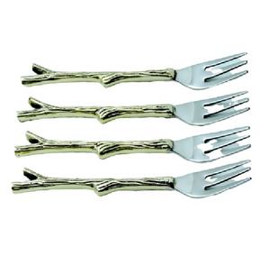 Indian Trending Product Brass Handle Steel Fork Cutlery / Flatware Set Cutlery Set Stainless Steel 304 Wholesale Customized Logo - Product Image 1