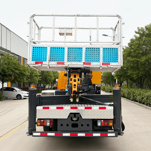 Plateforme de travail élévatrice télescopique hydraulique montée sur <span class=keywords><strong>camion</strong></span> de 32 m avec nacelle pour levage de personnel - Product Image 5