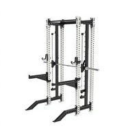 Sistem Kabel Katrol Power Cage Heavy Duty 70kg*2 Weight Stack untuk Latihan Seluruh Tubuh di Rumah/Studio, Kaki & Trisep