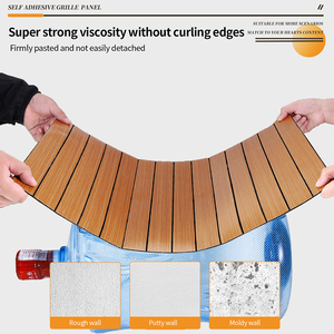 Nouveauté : Papier peint PVC auto-adhésif moderne, texture bois 3D, vinyle durable et imperméable pour décoration murale (à peler et coller) - Product Image 5