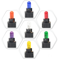 DC 12V 1.2W T5 tableau de bord incandescent jaune vert bleu lumière agneau jaune pour remplacement intérieur de voiture 306 307 308 406 407 272