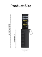 Boîtier de carte mémoire portable tout-en-un avec lecteur de carte d'installation externe d'interface de type C pour carte SIM SD TF