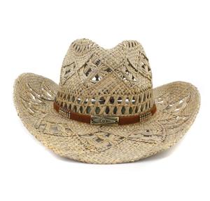 Summer Sunshade Holiday Western Paper <b>Straw</b> <b>Hats</b> Handmade Jazzy Cowboy <b>Hat</b> Made in Mexician - Product Image 1