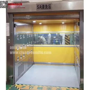 Automatic Control Fast Rolling Shutter Door Cleanroom Cargo Air Shower / Air Shower For Goods