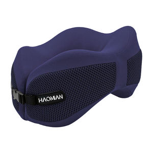 Accesorios de Viaje, Almohada de Viaje en Forma de U con Botón de Presión, Cómoda para Avión, Coussin De Voyage - Product Image 6