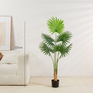 Kleine künstliche Areca-Palme mit grünen Plastik blättern für dekorative Art Kaffee Green Space Decor Party Anlässe - Product Image 5