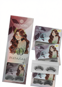 Pestañas postizas Grenobil 8D de 0.07 mm, imitación de visón, banda invisible, tira completa para mujeres - Product Image 1