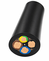 Câble souple en cuivre RVV H05VV-F 4 conducteurs 300/500V, câble de commande électrique en PVC pour équipement électrique