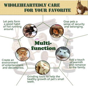 Petit Animal Combo Pomme <span class=keywords><strong>Bois</strong></span> Jouets d'Activité Hamsters Jouets à Mâcher Rat Chinchilla Snacks Jouets Animaux Biologique Naturel Accessoires - Product Image 3