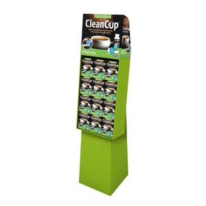 Customized Foldable Supermarket Cardboard Display <b>Stand</b> Promotion Corrugated Paper Advertising Display Shelf - Product Image 1